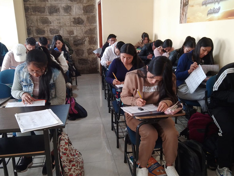 A man holding and reading the Holy Bible